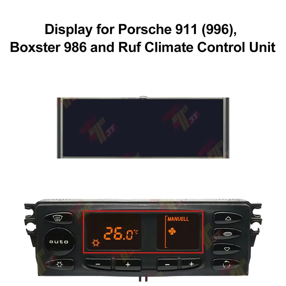 

ЖК-дисплей для Porsche 911 (996), Boxster 986 и Climate Control с температурой Ruf
