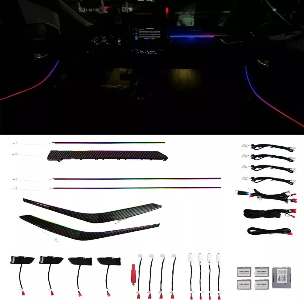 

17 in 1 Symphony Car Ambient Lighting for Toyota Collora 2019-2023 Dynamic Starry Sky Decoration Atmosphere Lamp by APP Control