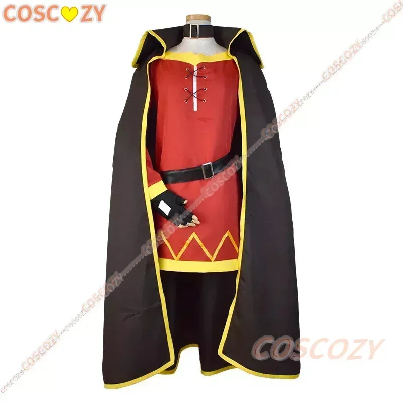 

2025 11 Божье благословение в этом чудесном мире Konosuba Megumin Плащ Платье Униформа Экипировка Парик Хэллоуин Аниме Косплей