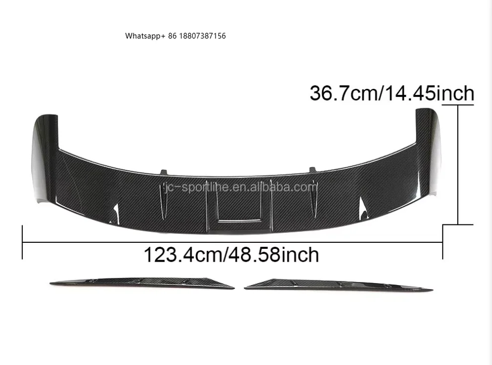 

High Quality Dry Carbon Fiber Rear Roof Spoiler Top Wing forAudi RS6 RS7 Avant C8 Wagon 19-22