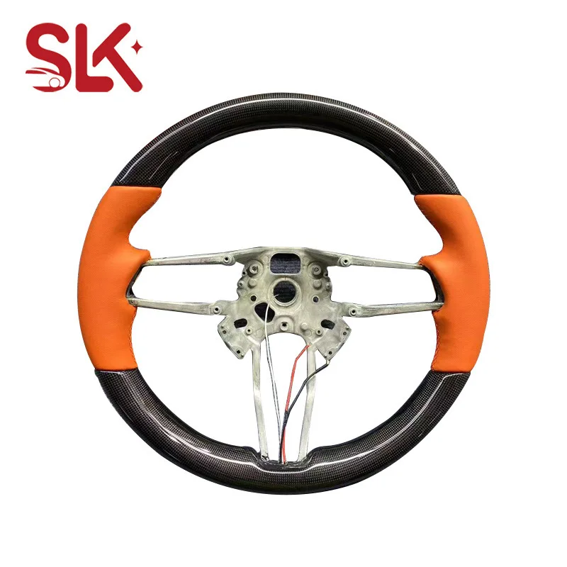 

For Porsche Full Series Carbon Fiber Steering Wheel Modification (Old-to-New Upgrade, Heating Function Retained）