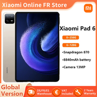 Xiaomi Mi Pad 6 Global Version Tablet Snapdragon 870 11inch 144Hz 2.8K Display 4 Stereo Speakers 8840mAh 33W Fast Charger MIUI14