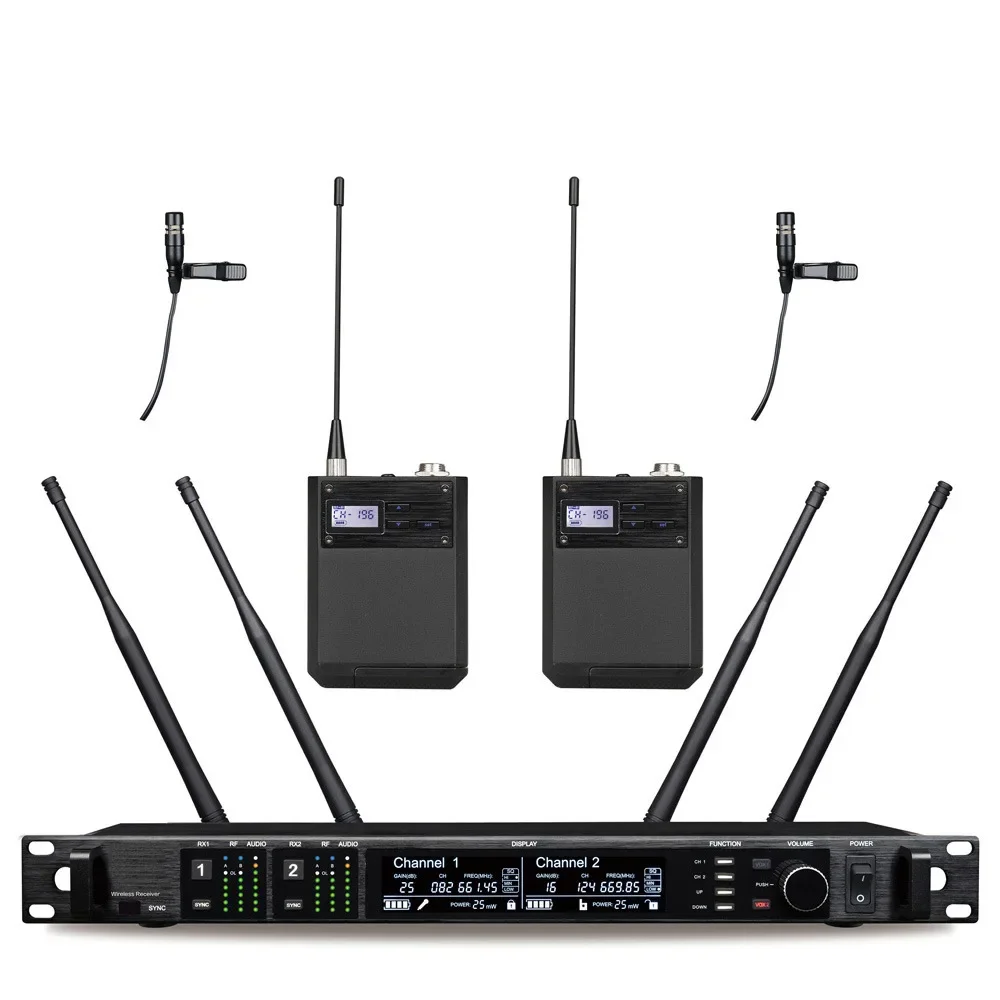 CSL High-end True Diversity UHF handheld digital Lavalier wireless microphone