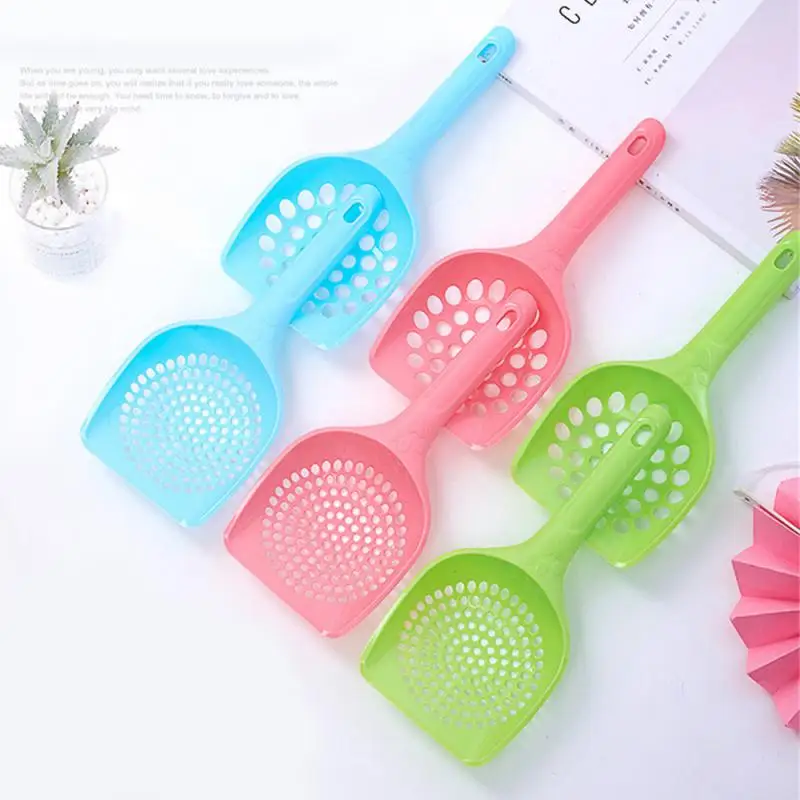 1PCS Durable Thick Cat Litter Shovel Cat Scoop Shovel Waste Tray Pet Cleaning Tool Plastic Cat Sand Toilet Cleaner Spoons