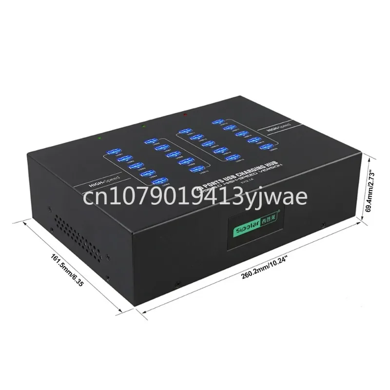 For Sipolar a223 20 Port Usb Hub 3.0 Industrial  200W Powered