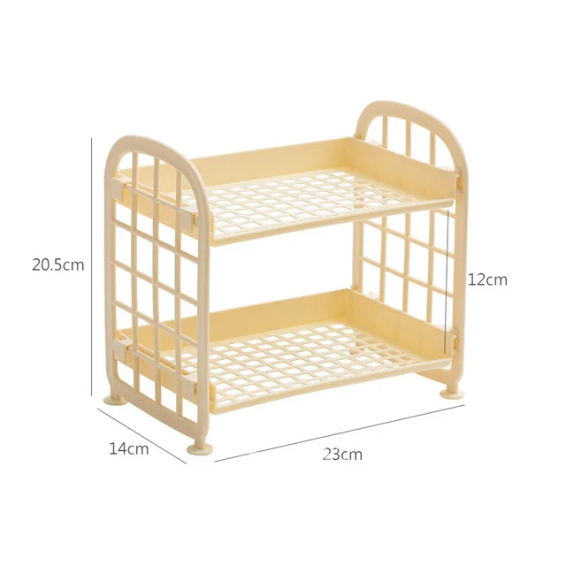 Настольный ящик для хранения косметики Ins, Двухуровневая полка для хранения, настольная стойка для хранения, косметический Органайзер для хранения