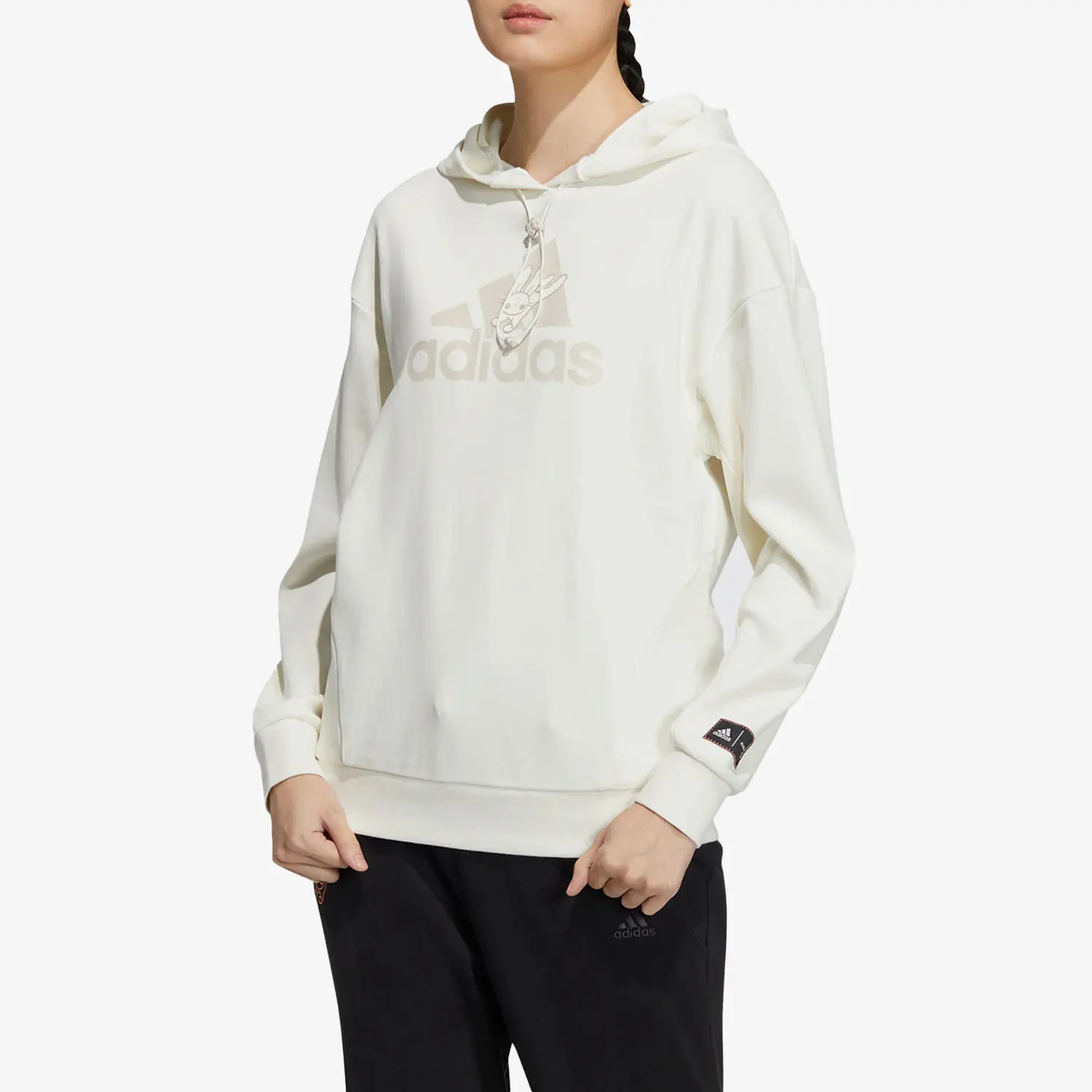 

Официальная аутентичная женская спортивная тренировочная толстовка с капюшоном Adidas 2023, HZ2994