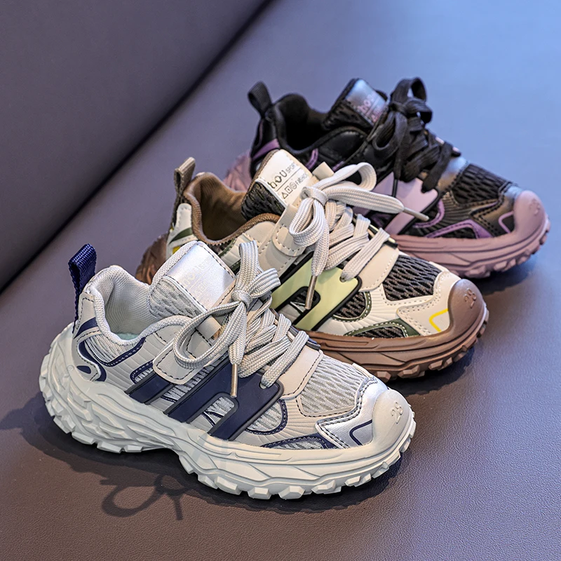 

Детская спортивная обувь на весну и осень. Дышащие кроссовки для мальчиков. Корейская версия обуви для папы. Детская обувь.