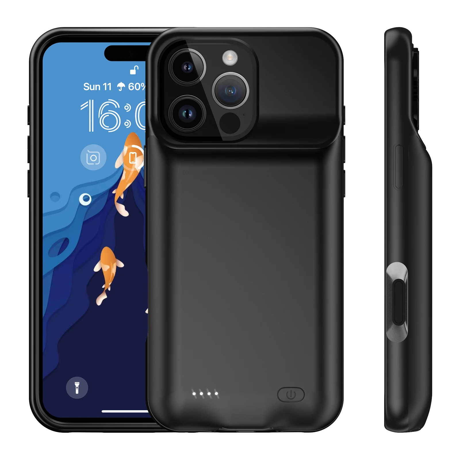 Battery Case for iPhone 16 Pro Max/16 Pro/16 Plus/iPhone16 Portable Power Bank Rechargeable Charging Case batterie externe funda