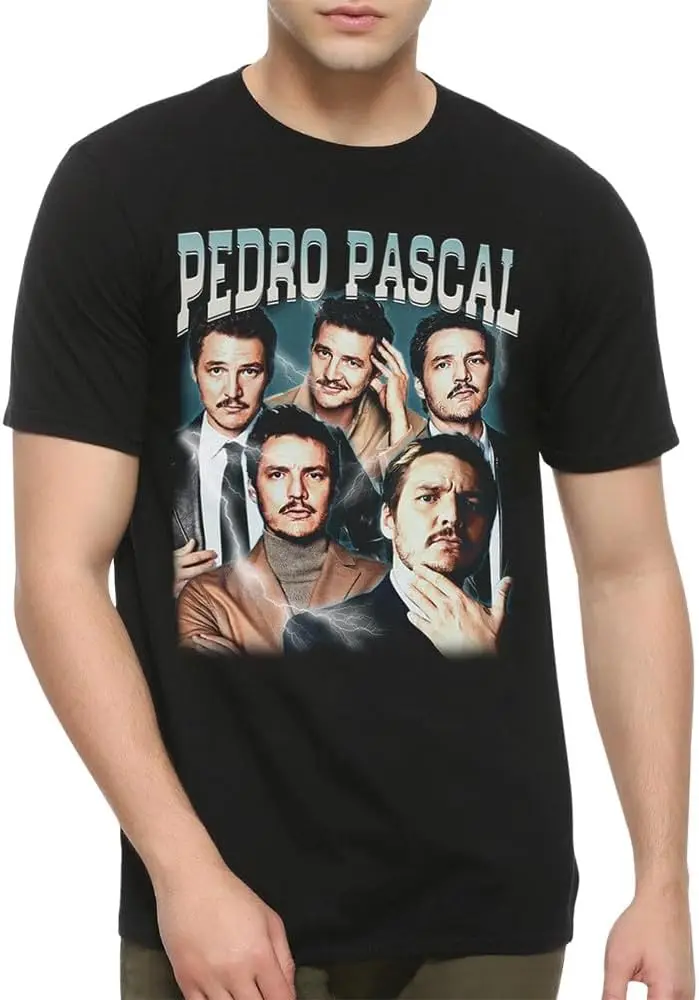 Pedro Pascal Graphic T-Shirt Tees High Quality 100%Cotton Short Sleeve