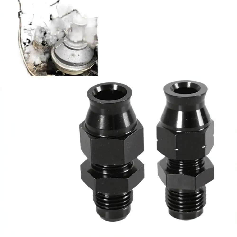 Black Aluminum AN6 To 5 16 Fuel Hose Adapter Swivel Barb Fitting Automotive Performance Modification Accessory