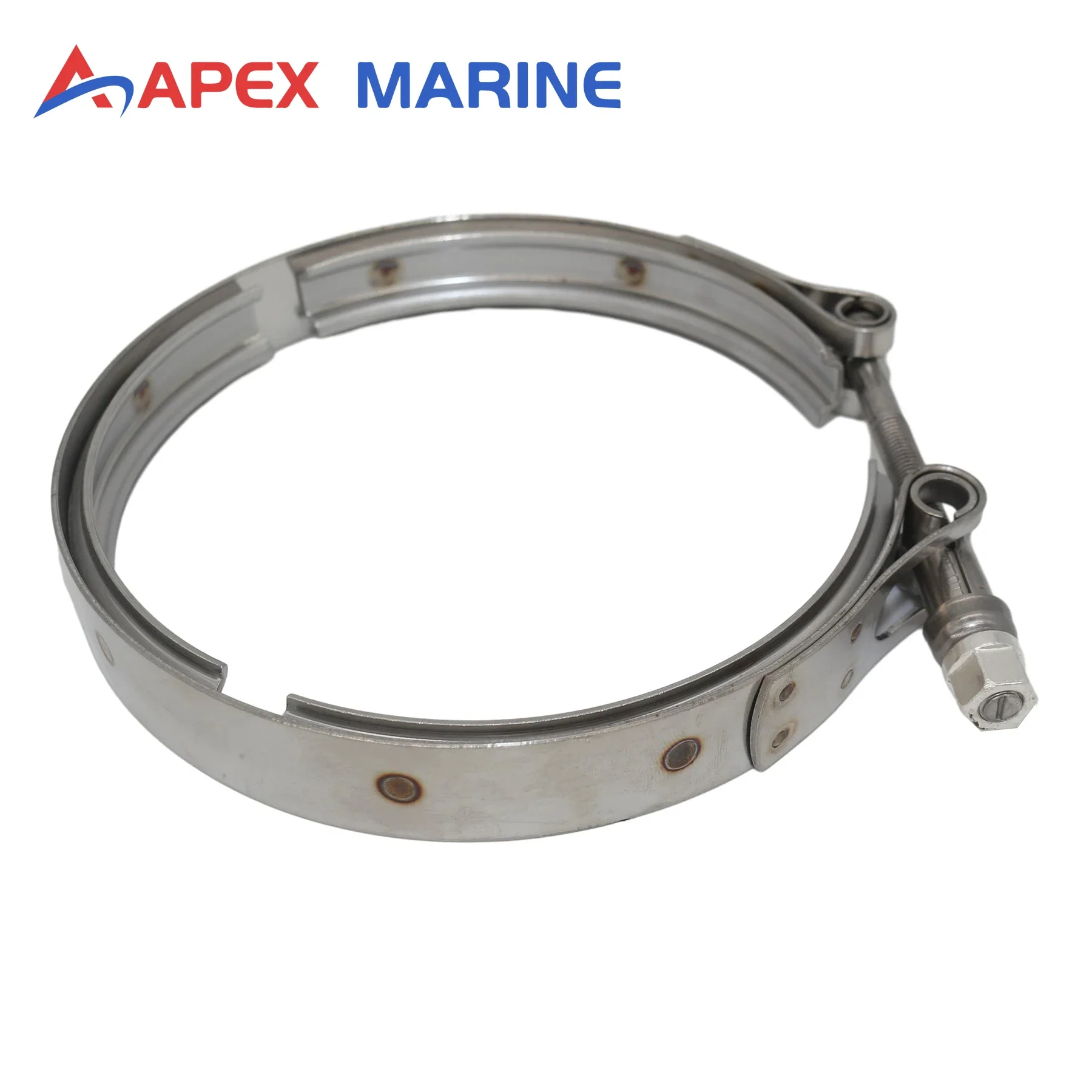 V-clamp Exhaust Clamp 865013 for Volvo Penta D5 D6 D7 TAMD 61 62 63 71 72 73 74 75 P L A B Diesel Engine 3807212 Replacement