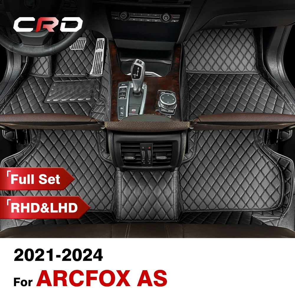 Custom Car Floor Mats For ARCFOX  αS 2021 2022 2023 2024 Automobile Carpet Cover Interior Details Accessories Protective Pad