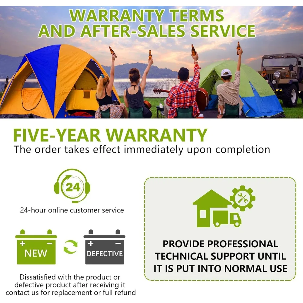 12V 200AH LiFePO4 Lithium RV Battery, Perfect for Solar System, Marine, 2560Wh 5000+ Deep Cycles, Built in BMS with 10 Yrs