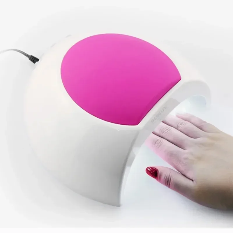 SUNUV 48W nagellamp UV-lamp SUN2 nageldroger voor UVLED gel nageldroger infraroodsensor met roze siliconen pad salongebruik