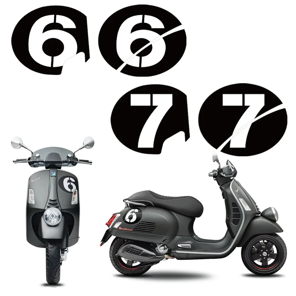 For vespa Piaggio Series II Sei 6 Giorni GTS GTV250 LX125 300i 3M Motorcycle Sticker Decal Set Accessories Waterproof