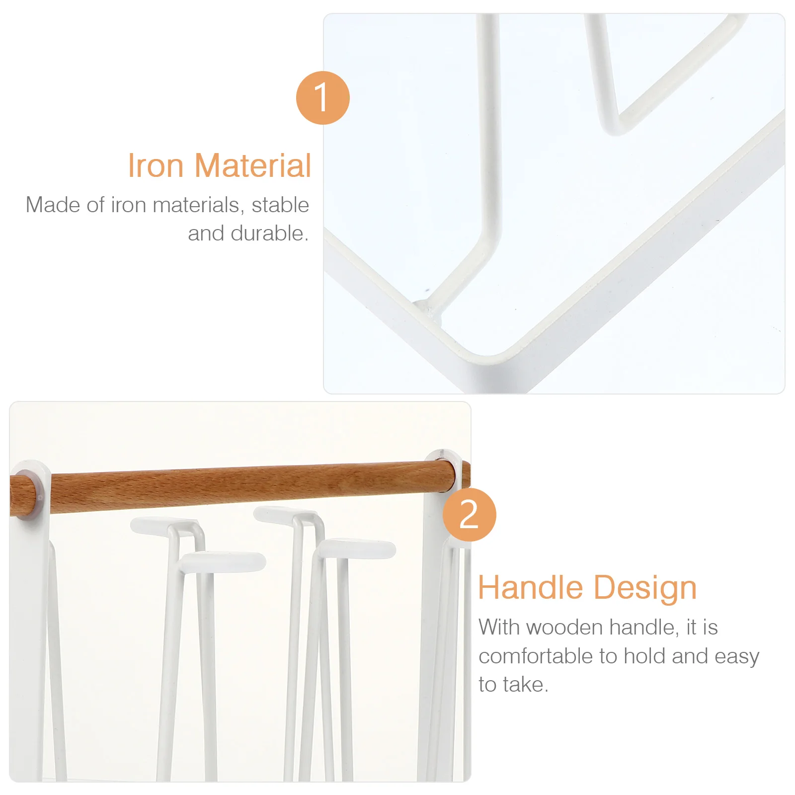 

Wrought Iron Cup Drainer Desktop St Drying Rack for Mugs Glasses Coffee Cups Tea Cups Water Drain Holder Storage ganizer