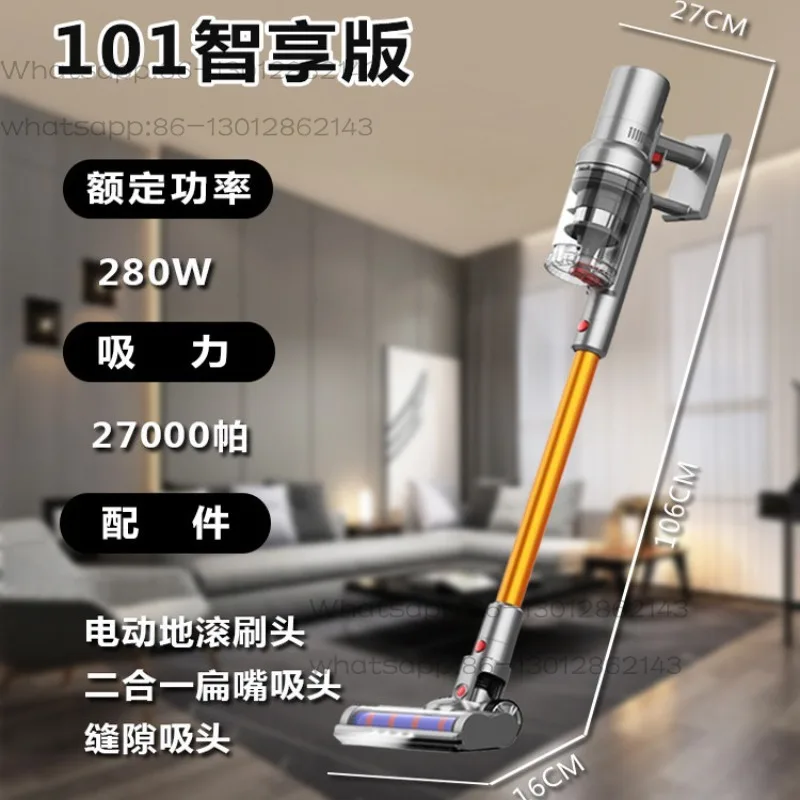 Silent Automatic Vacuum Cleaner, Long Battery Life, Strong Suction, 2‑in‑1 Suction & Mop Function for Carpet, Pet Hair, Car Clea