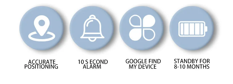 Android Anti-Verlust-Tracker für Google Find My Positioning Fernortung Sprachlokalisierung für Koffer Schlüssel Taschen Spielzeug Smart Airtag – Detail 7