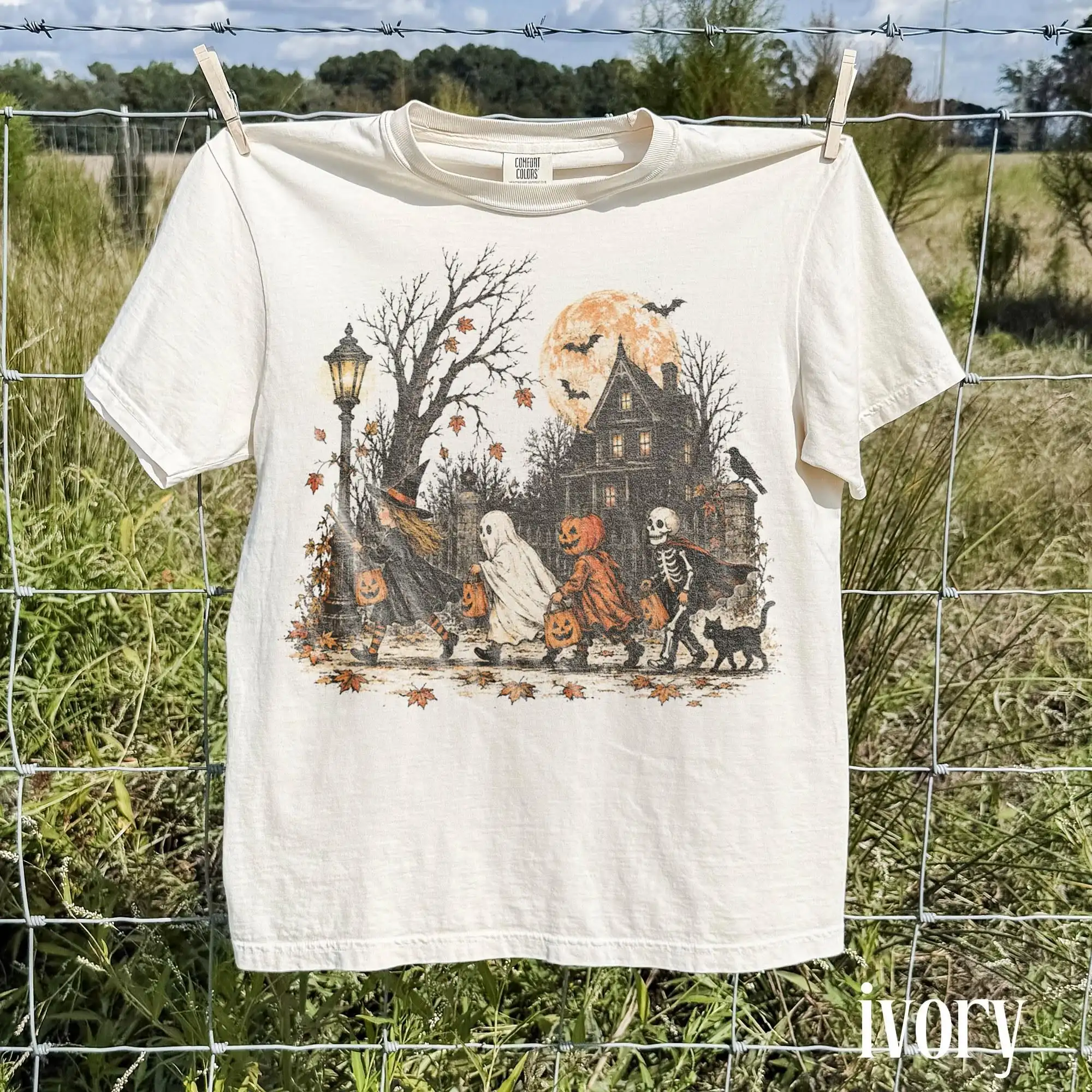 Halloween Trick or Treat Shirt, Spooky Season Witch T-shirt, Cute School Halloween Tee, Fall Season Gift