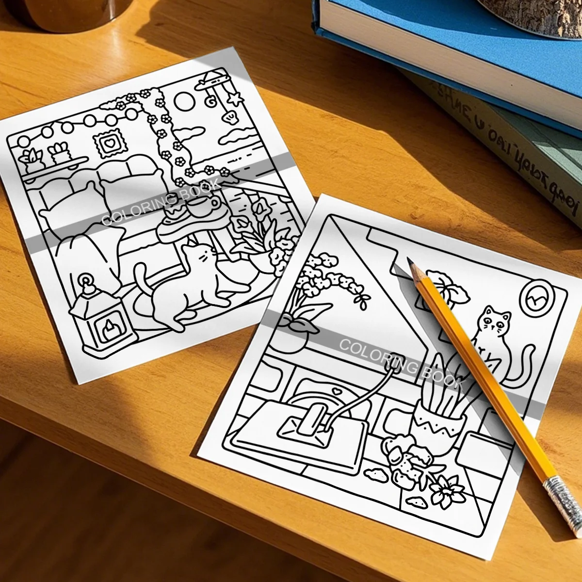 Heartwarming Cat Life Coloring Book - 24 Pages of Fun and Creativity | Picture Book for All Ages