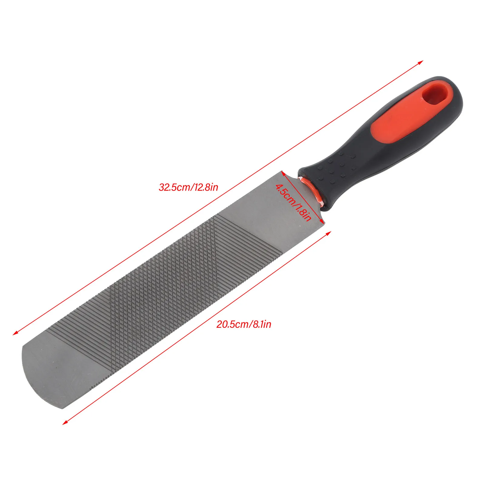 ZK40 8 Inch Hoof Rasp Carbon Steel Ergonomic Horseshoe File Horseshoe Trimming Tool with Flexible Handle for Horse