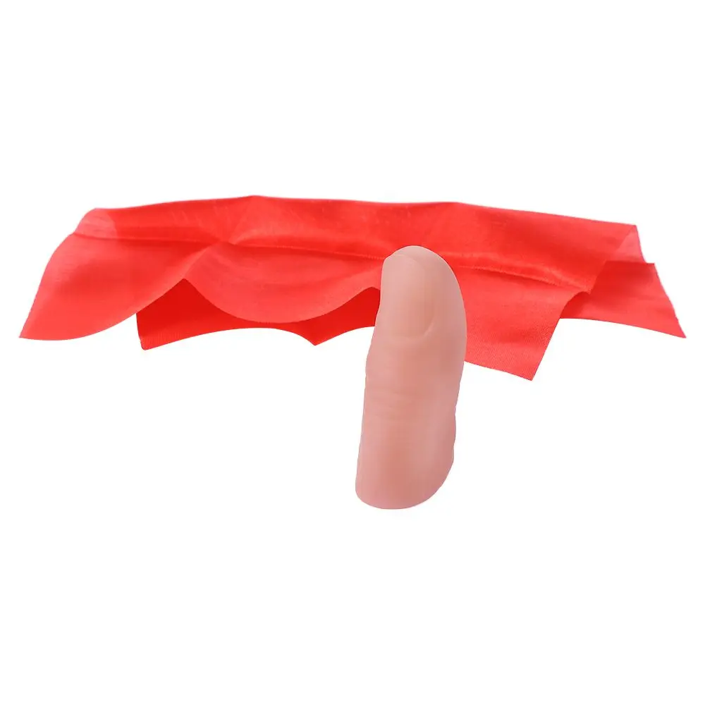 

Gifts Magican Gifts Close-Up Magic Props Red Silk Magic Tricks Scarf Disapper Magic Finger Thumb Tip Finger Magic Tricks