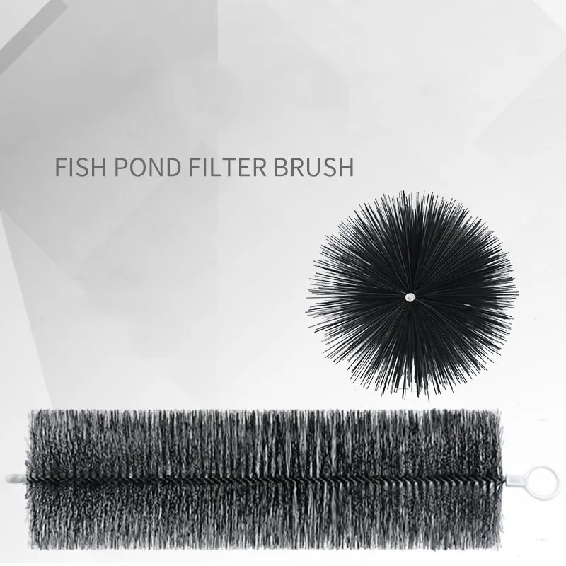 10 pz Koi Pond Filter Brush 30/40/50cm Fish Pond Filter Bio Media Brush Skimmer Aquarium Fish Tank strumenti per la pulizia