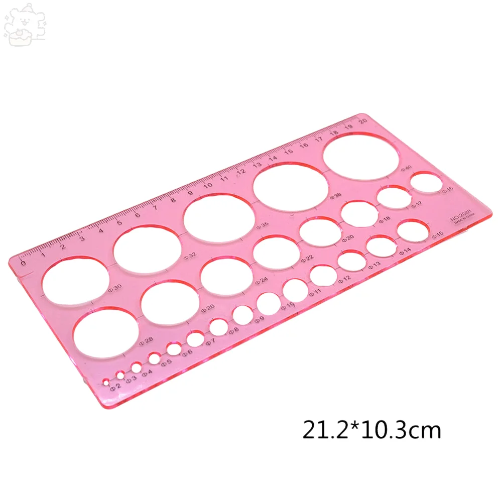 DIY Quilling Ruler Rulers Tool Circle Size Template Kit Origami Paper Craft Random Color