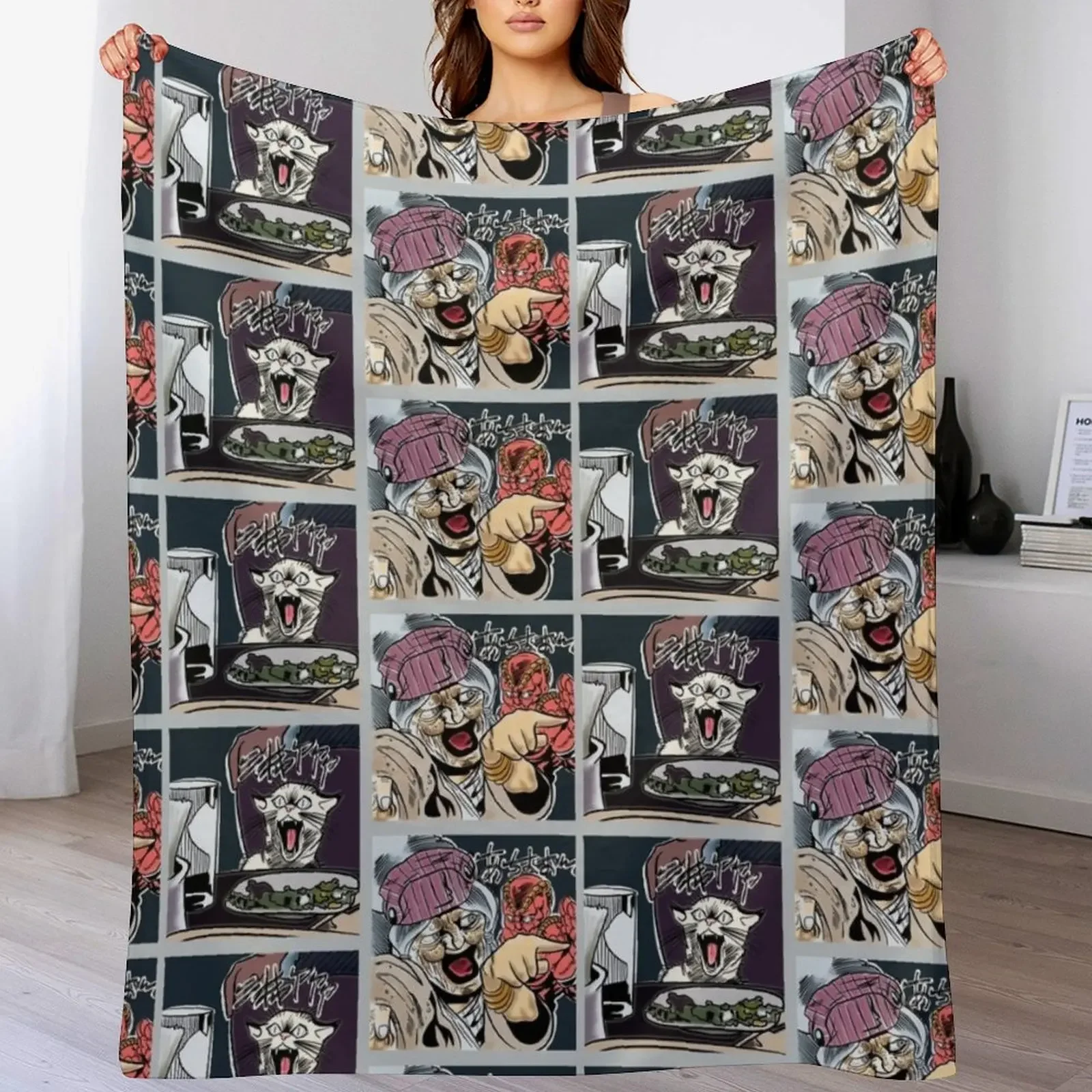 Jojo Refrence Throw Blanket Decorative Beds Soft halloween Bed Blankets