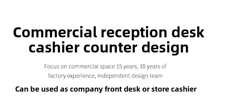Modern Curved Reception Desk with LED Light Beige Wave Front Desk for Beauty Salon Nail Shop Spa Commercial Furniture