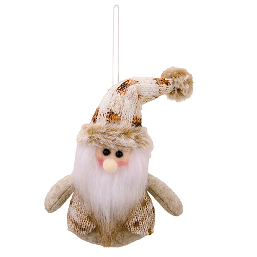 Affascinanti ornamenti per l'albero di Natale Regali di Natale Bambola di Babbo Natale come mostrato Ornamento natalizio Versatile display gioioso da appendere