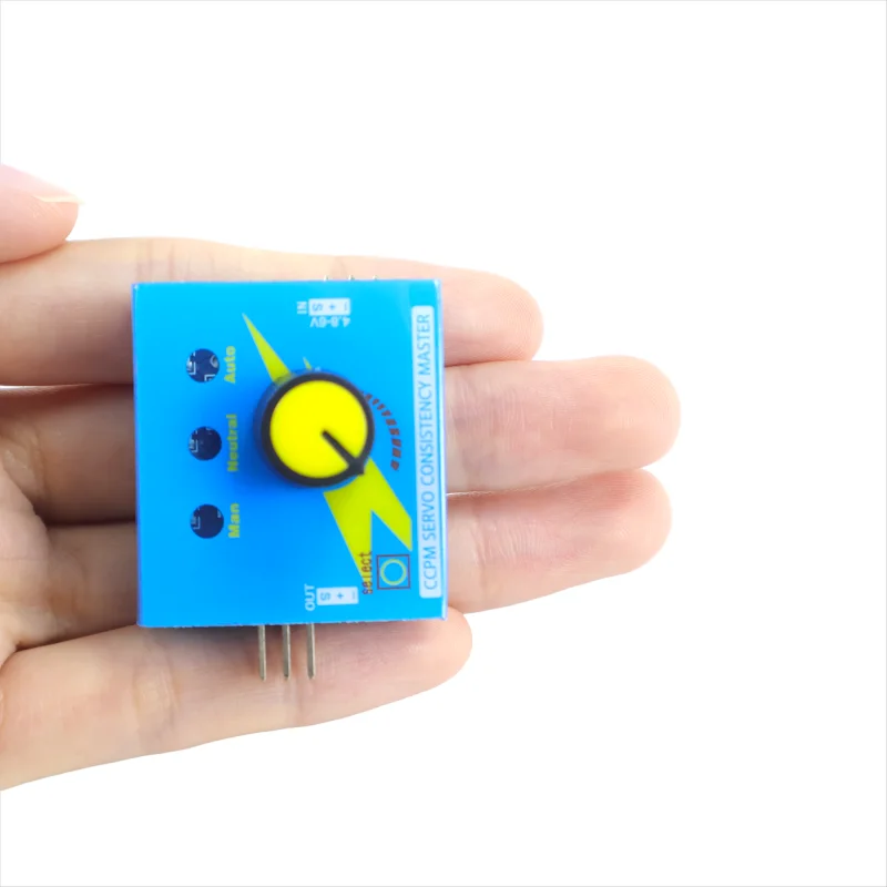 Servobador azul de alta calidad, prueba de engranajes CCPM, comprobador maestro de consistencia, 3 canales, 4,8-6V, con luz indicadora para RC DIY, 1/2/3/5 Uds.