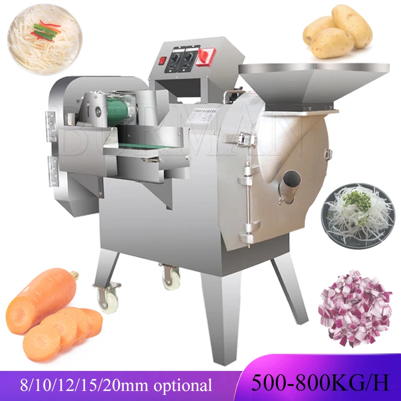 

Commercial Electric Double Head Vegetable Cutter Machine Slicer Potato Shredder Stainless Steel Onion