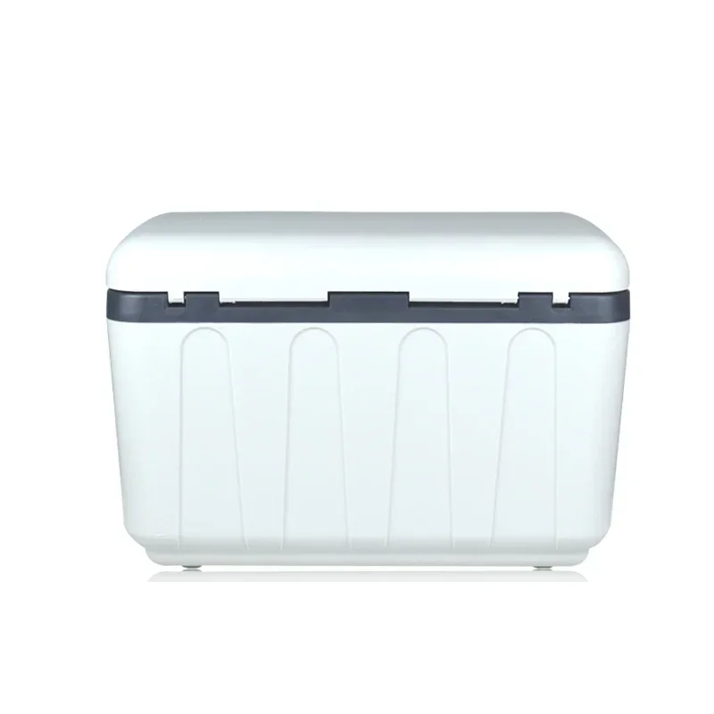 Mini refrigerador portátil de 12V/220V, nevera para coche, 2 métodos de carga y correa portátil