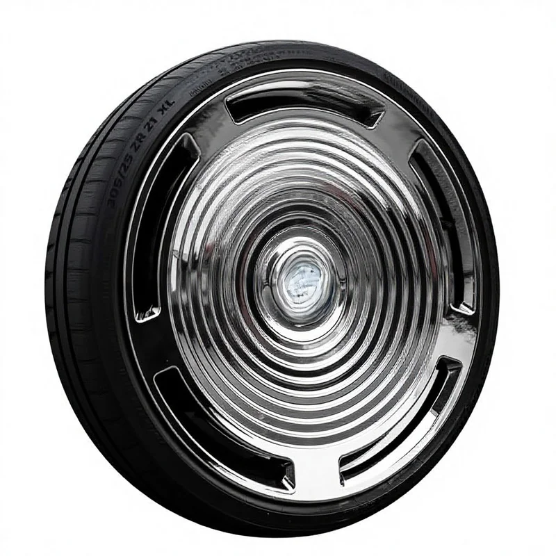 High Quality Aluminium Alloy Forged Polished Wheel Hub Retro Style Modified Customizable Big Cake Rim For Passenger Car