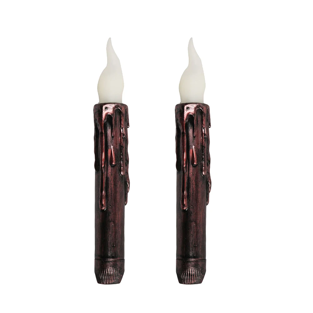 

4 Pcs Electronic C les LED Long Flameless C Lamps Decorative Party Lights Smokeless Safe Realistic Bright Taper