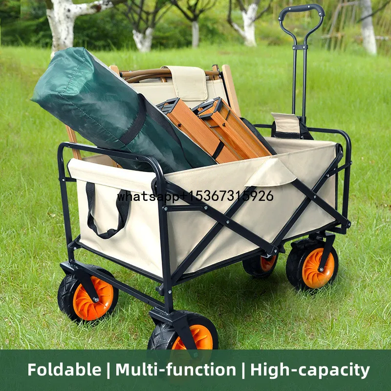 Outdoor Camping Household Shopping Folding Trolley Portable Floor Reinforced Wholesale