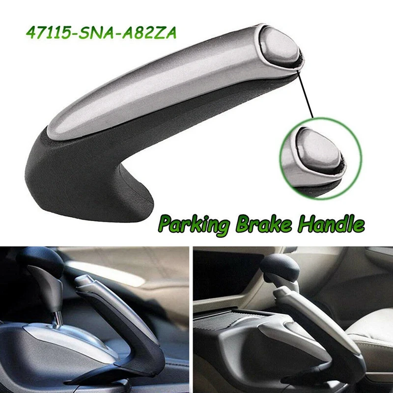 30PCS Black Emergency Car Interior Parking Hand Brake Handle Lever Grip Cover For Honda Civic 2006-2011 47115-SNA-A82ZA