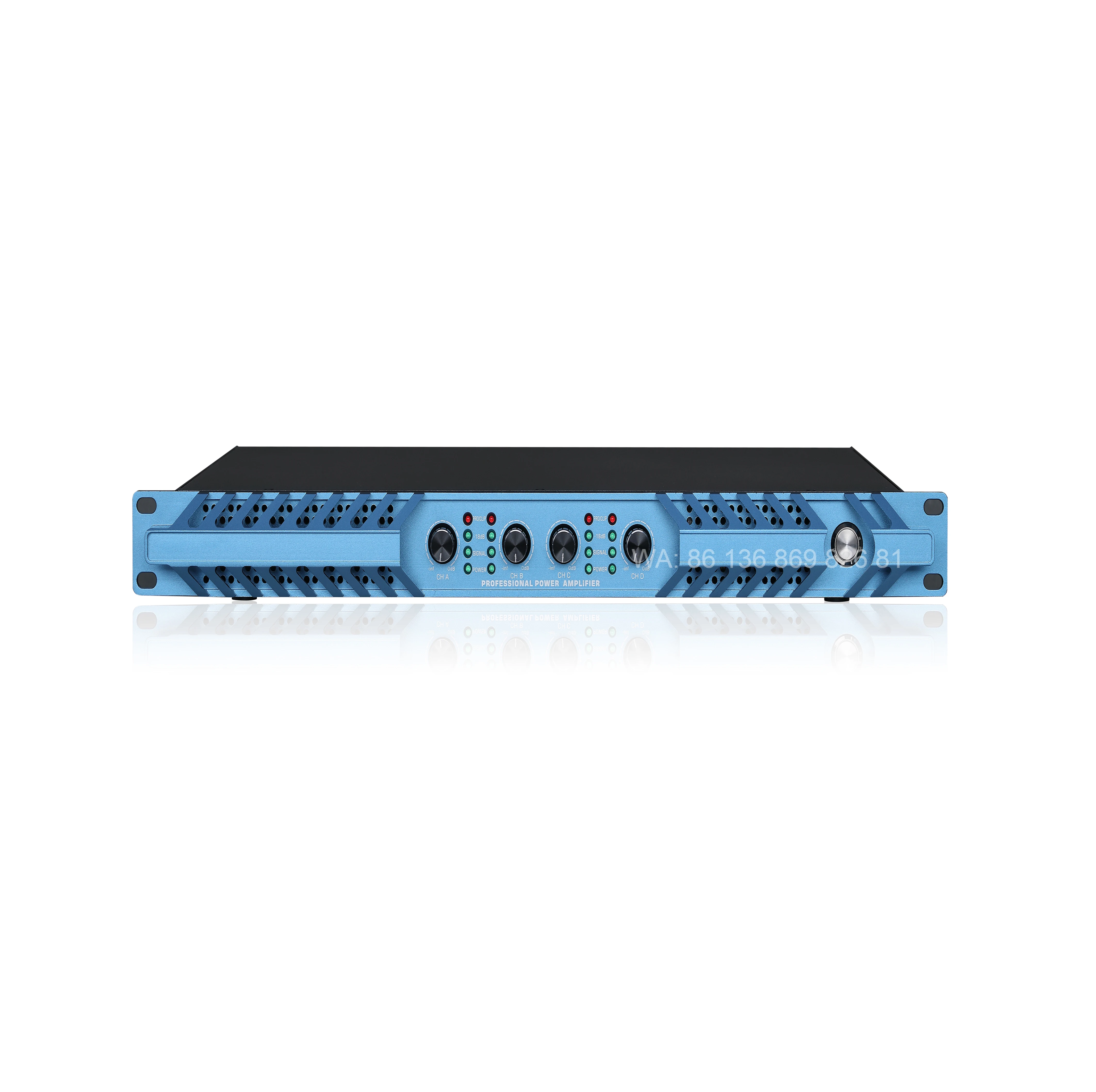 Para amplificador De potencia Clase D 1U 4 canales 3000W Amplificador De Sonido 4 canales 3000w multicondensador profesional 4 canales Amp