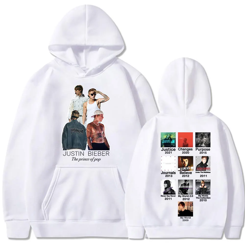 جاستن بيبر SWAG II 2025 ألبوم هوديس الرجال النساء الملابس موضة الهيب هوب المتضخم مقنعين البلوز البلوفرات الشارع الشهير #3