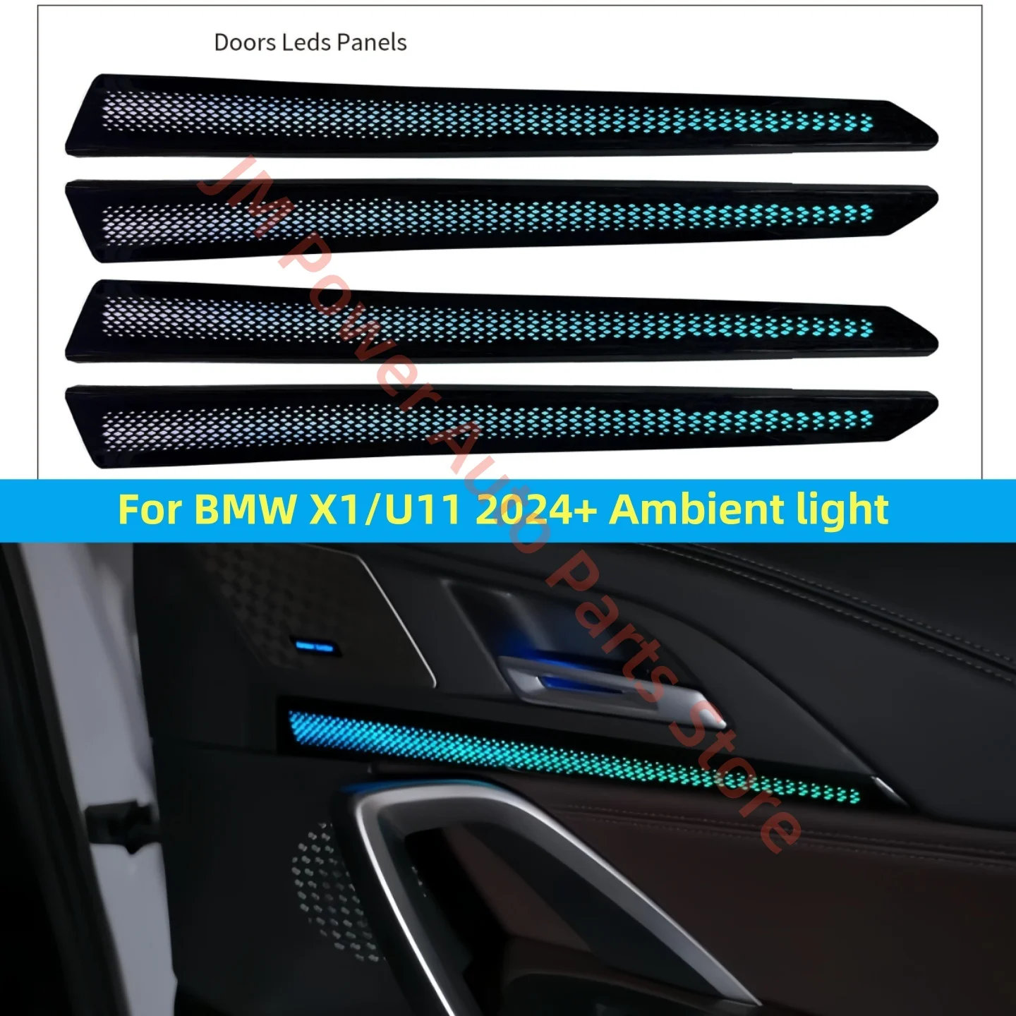Ambient Light For BMW X1 U11 Atmosphere Lamp Car Interior Lighting Upgrade Car accessories 1:1 trim panels Screen &APP control