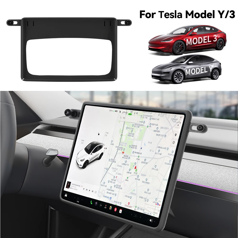 

YZ For Tesla Model 3 Y Highland Juniper 2025 Central Control Navigation Screen Protector Car Magnetic Display Screen Holder