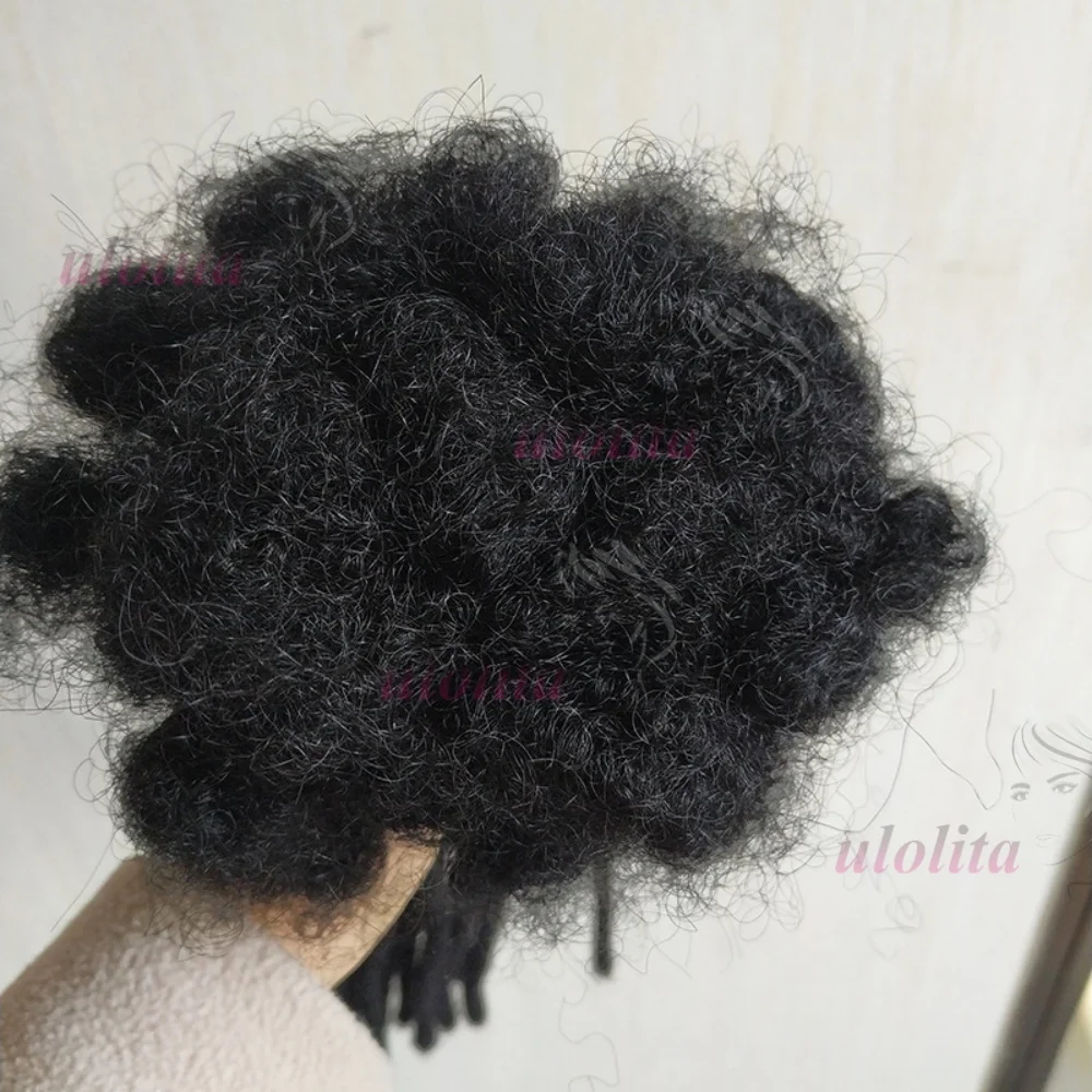 0,4 cm Echthaar-Microlocks Dreadlocks-Extensions für den ganzen Kopf, handgefertigt, dauerhaft, für Frauen, Echthaar-Locks – Detail 11