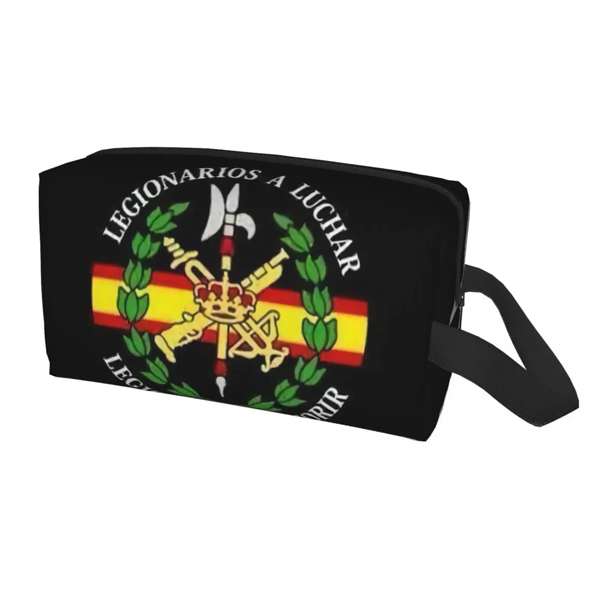 Spanish Legion Makeup Bag Women Travel Cosmetic Organizer Fashion Coat of Arms of Spain Storage Toiletry Bags