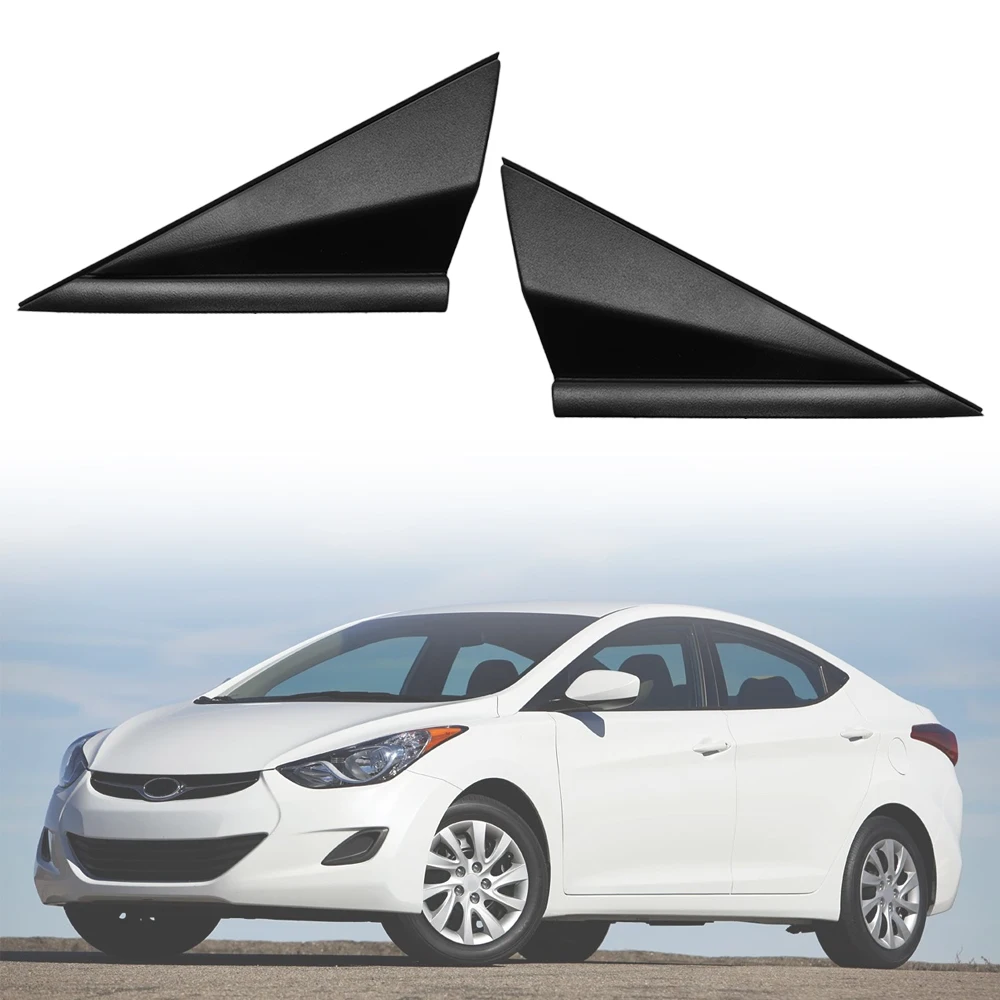 Rear Mirror Triangle Trim Plate Door Mirror Flag Cover Moldings For Hyundai Elantra 2011 2012 2013 86180-3X000 86190-3X000