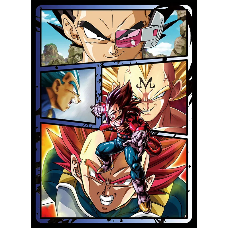 Dragon Ball Collectible Cards Boys Games Toys Tabletop Games Birthday Gifts DIY Anime Son Goku Dragon Premium Flash Card 8PC