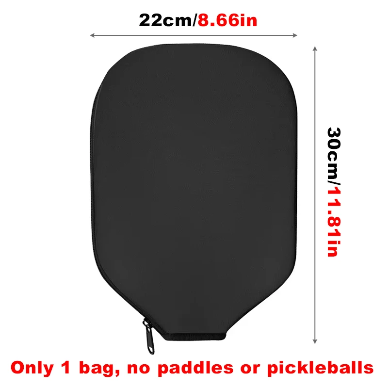 Neoprene Pickleball Paddle Cover with Zipper Portable Pickleball Racket Protective Sleeve Colorful Durable Pickleball Racket Bag view 3