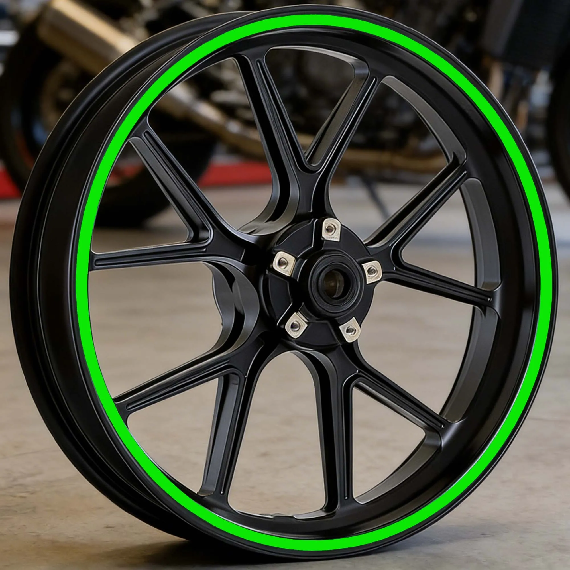 

15 шт./1 компл. гоночные полосатые наклейки на колеса мотоцикла, водонепроницаемые, прочные для 15 16 17 18 и 19 дюймов, модифицированные автомобильные виниловые наклейки