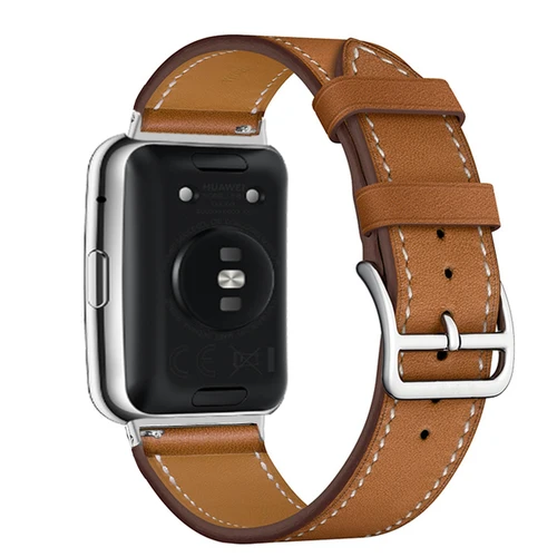 Imagen 1 del producto Correa de cuero para Huawei Watch Fit 2, accesorios de banda, pulsera de reloj inteligente, correa de repuesto, pulsera Huawei Watch Fit2 Correa